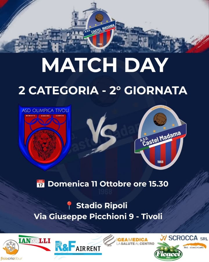 MATCH DAY | 2ª GIORNATA DI CAMPIONATO! ❤️💙