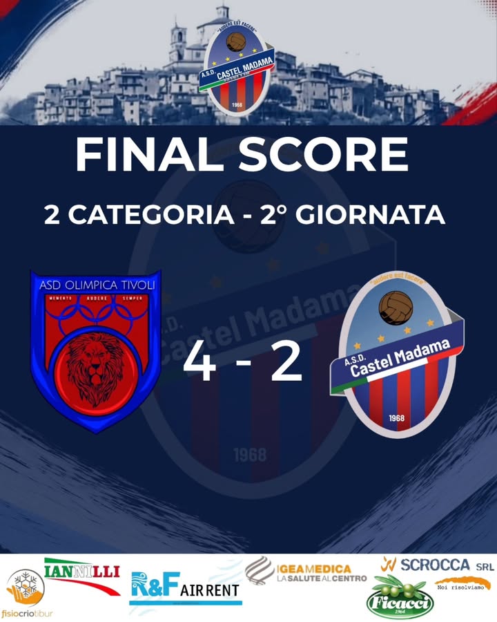 FINALE DI GARA | 2ª GIORNATA DI CAMPIONATO ❤️💙