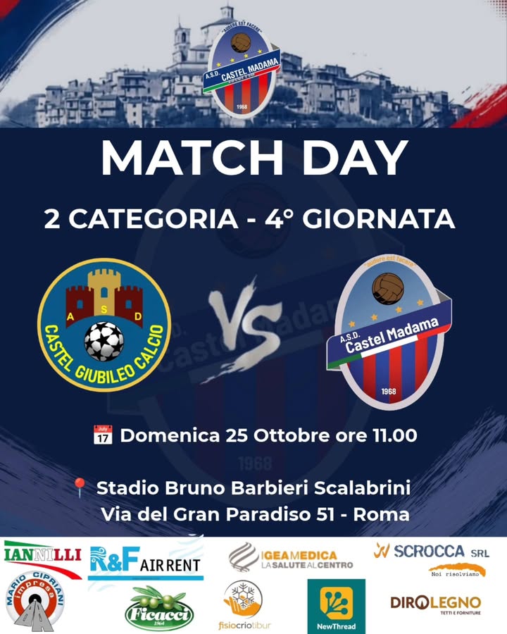 ❤️MATCH DAY | 4ª GIORNATA DI CAMPIONATO 💙