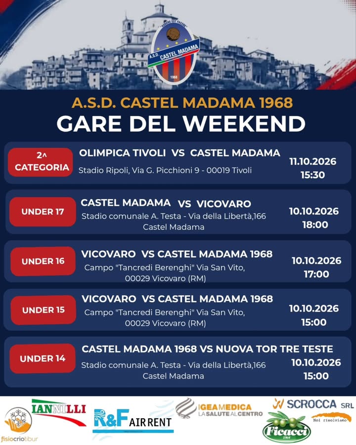 ❤️GARE WEEKEND SETTORE AGONISTICO 💙