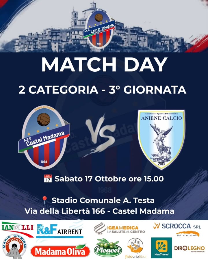 ❤️MATCH DAY | 3ª GIORNATA DI CAMPIONATO 💙